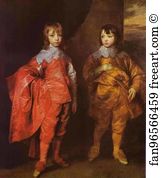 Villiers Art Print - George Villiers, 2nd Duke Of Buckingham And His Brother Lord Francis Villiers