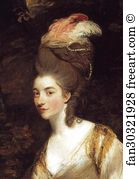 Georgiana Art Print - Georgiana, Duchess Of Devonshire. Detail
