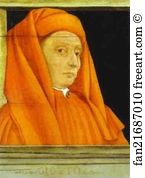 Perspective Art Print - Giotto. Detail Of Five Masters Of The Florentine Renaissance (Or Fathers Of Perspective)