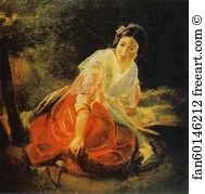 Tittoni Art Print - Girl In A Forest