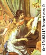 Musée Art Print - Girls At The Piano