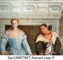 Treviso Art Print - Giustiniana Giustiniani With Her Nurse