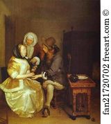 Gerard Terborch Art Print - Glass Of Lemonade