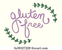 Free art print of Gluten free sign. Gluten free food packaging sign Can ...