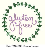 Free art print of Gluten free sign. Gluten free food packaging sign Can ...