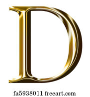 Free art print of Letter Capital D | FreeArt | fa6678056