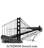 Free art print of Golden Gate Bridge in Black and White. Black and ...