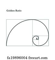 Free art print of Fibonacci spiral. Golden ratio. Colorful vector ...