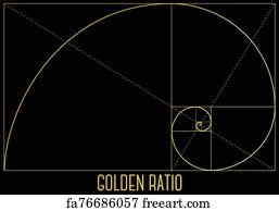 Free art print of Golden ratio. Digital golden ratio, spiral symbol ...