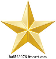 Free Gold Stars Art Prints and Artworks | FreeArt