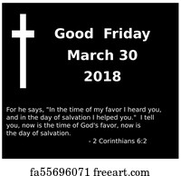 Free art print of The meaning of Good Friday. A text cross tells what ...