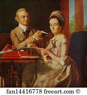 Pennsylvania Art Print - Governor Thomas Miffin And Mrs. Miffin