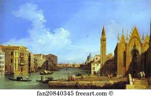 Carità Art Print - Grand Canal: From Santa Maria Della Carità To The Bacino Di San Marco