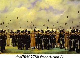 1837 1838 Art Print - Grand Duke Mikhail Pavlovich Visiting The Camp Of The Finland Regiment Of Imperial Guards On July 8, 1837