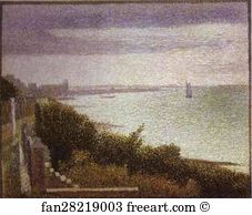 Grandcamp Art Print - Grandcamp, Evening