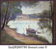 Gray Art Print - Gray Weather, La Grande Jatte