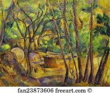 Grove Art Print - Grindstone And Cistern In A Grove