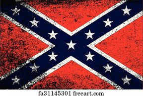 Download Free art print of Confederate flag. Set of Confederate ...