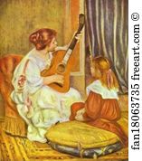 Guitar Art Print - Guitar Lesson