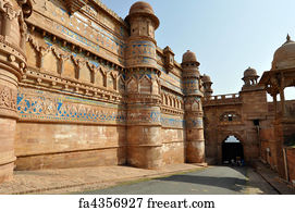 Free art print of Man Mandir Palace (Gwalior Fort) - Gwalior - India ...