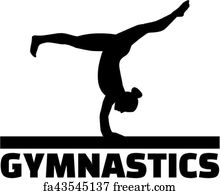 Free art print of Female gymnast silhouette balance beam gymnastics ...