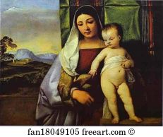 Titian Art Print - Gypsy Madonna