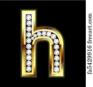 Jewel Letters Prints and Wall Art | FreeArt