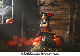 the tiny witch and the halloween