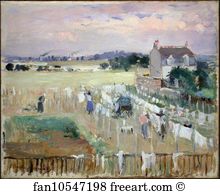 Hanged Art Print - Hanging The Laundry Out To Dry
