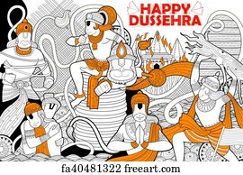 Free Happy Dussehra Art Prints And Wall Artwork Freeart