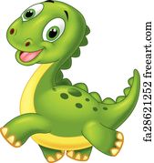 Free art print of Happy dinosaur. An illustration of a happy dinosaur ...