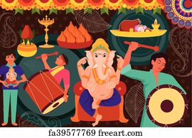 Free Dhol Tasha Art Prints and Artworks | FreeArt