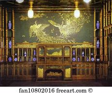 Peacock Art Print - Harmony In Blue And Gold: The Peacock Room