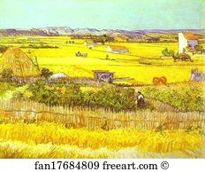 June Art Print - Harvest Landscape