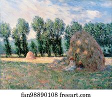 Haystacks Art Print - Haystacks
