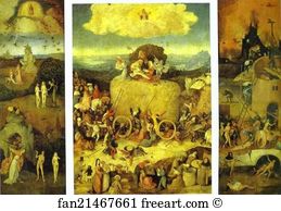 1485 1490 Art Print - Haywain Triptych