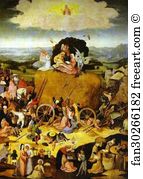 Central Panel Art Print - Haywain