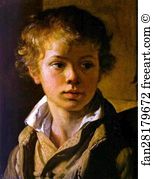 Tropinin Art Print - Head Of A Boy. Portrait Of A. V. Tropinin