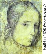 Head Of A Girl Art Print - Head Of A Girl