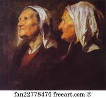Old Woman Art Print - Head Of An Old Woman