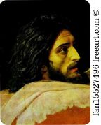 1840s Oil On Paper The Tretyakov Gallery Art Print - Head Of John The Baptist