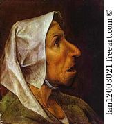 1568 Art Print - Head Of The Old Peasant Woman