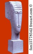 Limestone Art Print - Head