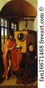 Heinrich Art Print - Heinrich Von Werl And St. John The Baptist
