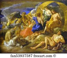 Seasons Art Print - Helios And Phaeton With Saturn And The Four Seasons
