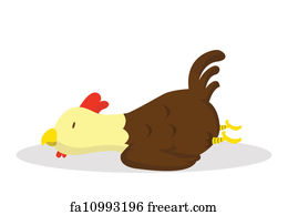 Free art print of Cartoon hen. Cartoon hen incubating eggs. Vector clip