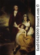 His Wife And His Daughter Art Print - Henry Cecil, 10th Earl Of Exeter, Later 1st Marquess, With His Wife Sarah, Countess Of Exeter, And Daughter, Lady Sophia