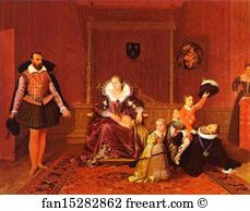 Ingres Art Print - Henry Iv Recieving The Ambassador Of Spain