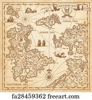 treasure island map clipart