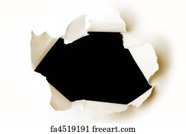 Free art print of Cat in paper hole | FreeArt | fa14206423